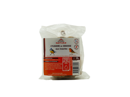 Les produits   Alimentation - Cylindre de graisse aux insectes  350g