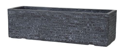 [1-003ZOS] Pot balcon fibre utah graphite - Ø60cm x H17.2cm