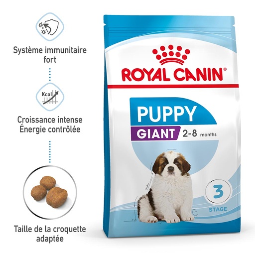 [2N-000ZVU] Croquettes Chiot 2-8 mois giant ROYAL CANIN - 15kg