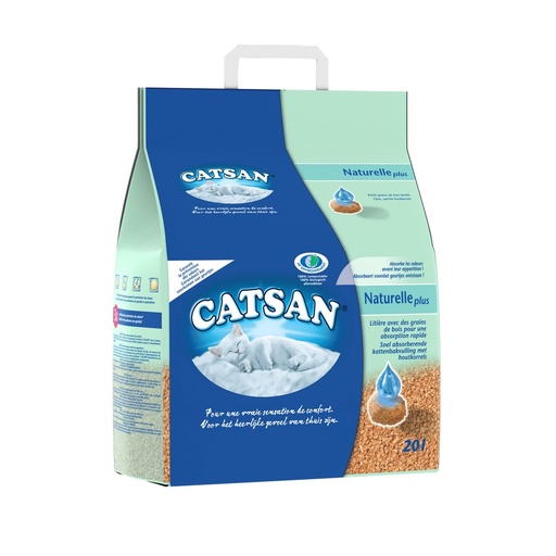 [2L-0015W0] Litière Catsan naturelle plus CATSAN® - 20 l