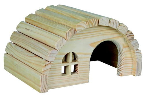 [1R-0000FD] Maisonnette en bois pour hamsters/souri TRIXIE - 19 x 11 x 13 cm
