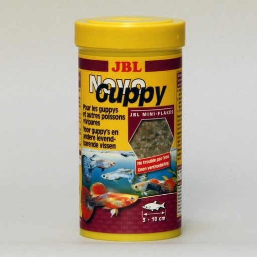[1W-0016YO] Nourriture pour poissons NovoGuppy  JBL - 250ml