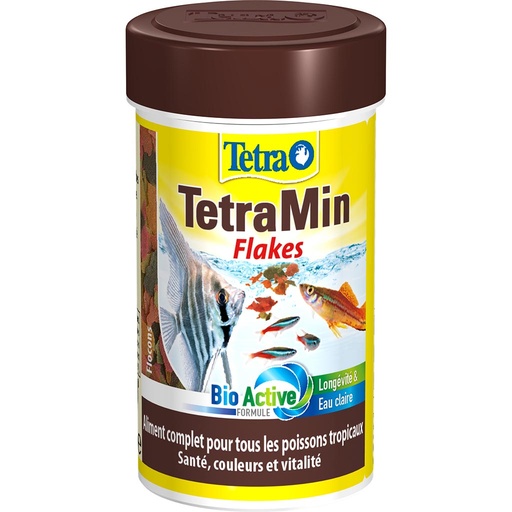 [7-0019NI] Aliment poisson TetraMin - Aliment pour poissons d'ornement TETRA - 500ml