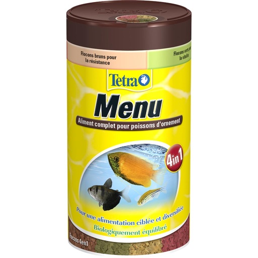 [7-0019OY] Aliment poisson Tetra menu/Tetramin menu TETRA  - 250ml
