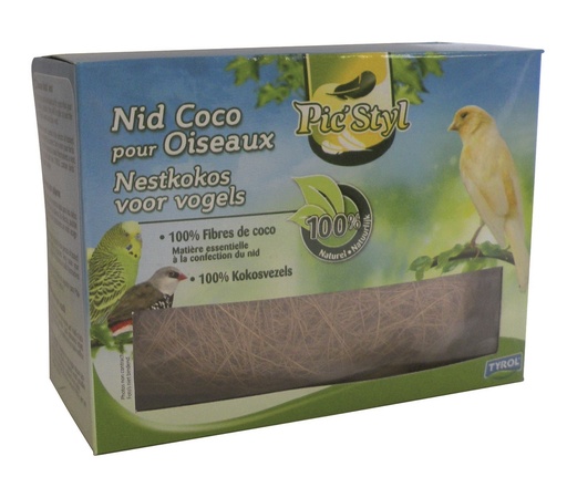[1L-001AKR] Nid fibres coco oiseaux TYROL - 50g