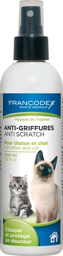 [37-001KXD] Anti griffures chaton / chat  FRANCODEX - 200 ml