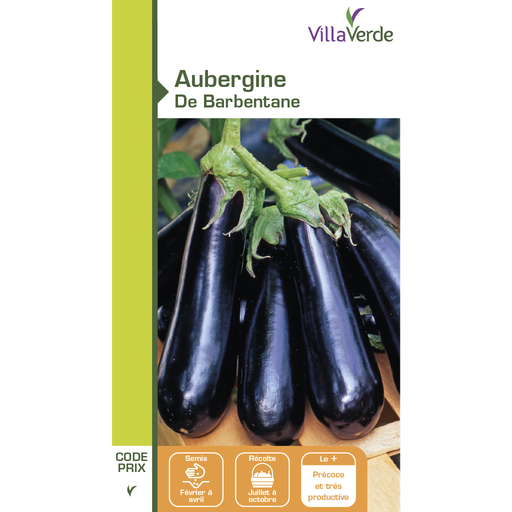 [48-001N5D] Graines d'aubergine de barbentane VILLAVERDE