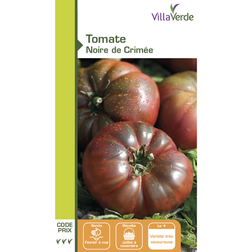 [48-001NA2] Graines de tomate noire de crimée VILLAVERDE