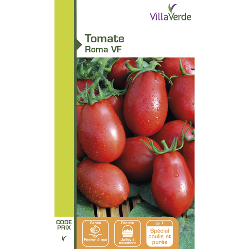 [48-001NA3] Graines de tomate roma VILLAVERDE