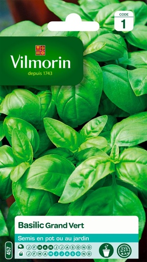[48-001NBB] Graines de basilic grand vert VILMORIN