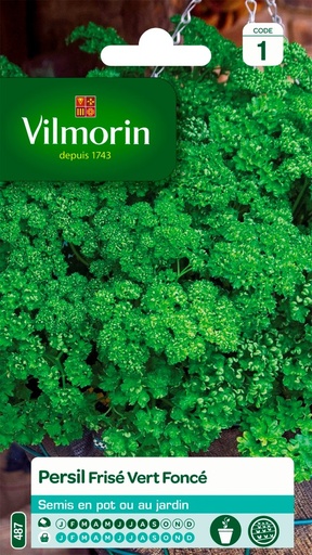 [48-001NK8] Graines de persil frisé vert foncé VILMORIN