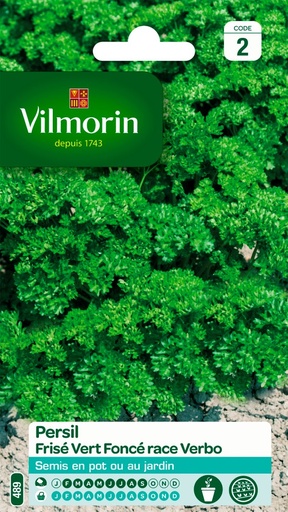 [48-001NK9] Graines de persil frisé vert foncé verbo VILMORIN