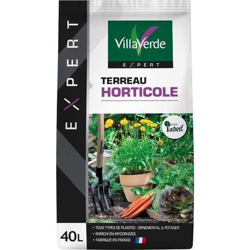 [W-001SVY] Terreau horticole expert VILLAVERDE EXPERT - 40L