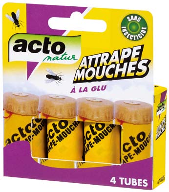 [34-001TZZ] Attrape Mouche étui brochable 4 tubes - ACTO