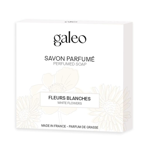 [24-003R3W] Savon parfumé fleurs blanches GALEO - 100gr