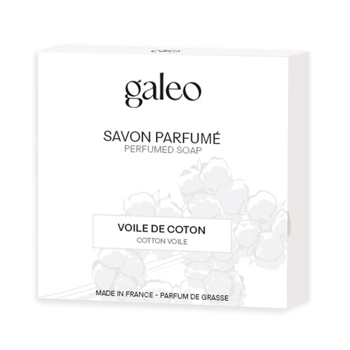 [24-003R44] Savon parfumé voile de coton GALEO - 100gr