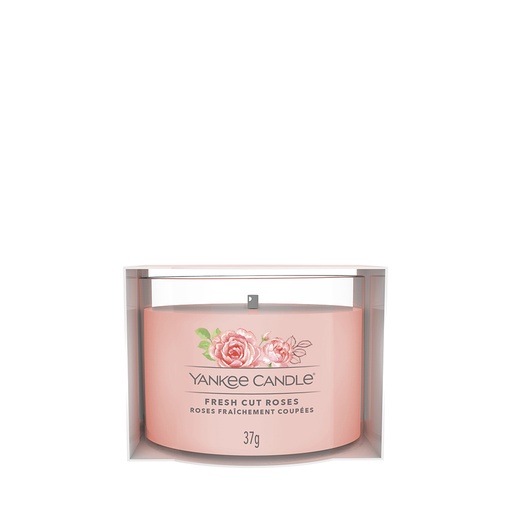 [23-004D73] Bougie votive en verre roses fraîchement coupées YANKEE CANDLE
