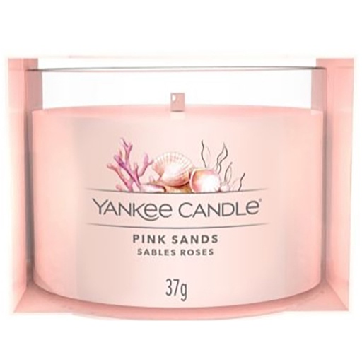 [23-004D79] Bougie votive en verre sables roses YANKEE CANDLE
