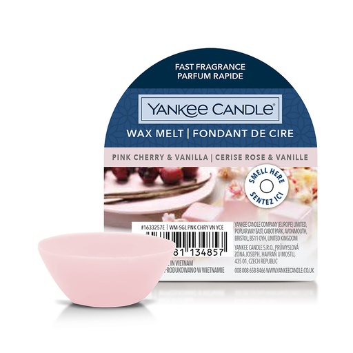 [23-004D7H] Fondant de cire cerise rose & vanille YANKEE CANDLE 