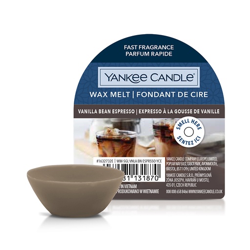 [23-004D9M] Fondant de cire expresso à la gousse de vanille YANKEE CANDLE