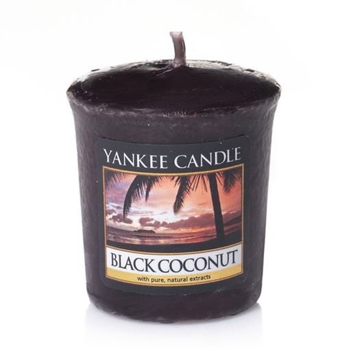 [23-0002OY] Bougie votive noix de coco noire YANKEE CANDLE 
