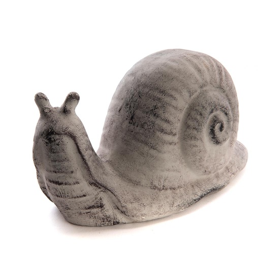 [3P-004EFK] Objet décoratif escargot en pierre AMADEUS - Petit modèle