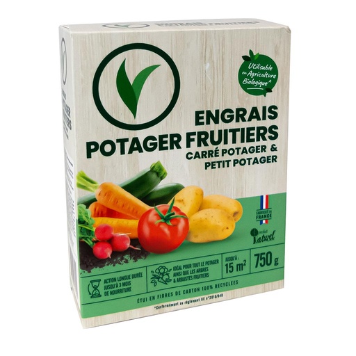 [V-004CTJ] Engrais potager fruitiers & carré potager VILLAVERDE - 750g